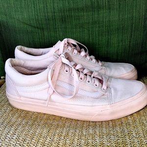 Vans canvas lace up pale pink